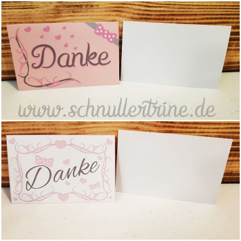 Universal Dankekarten 10 Stk. Farbwahl